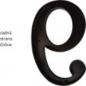 Număr de casă 175mm negru "2"