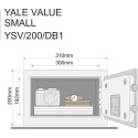 YALE VALUE small YSV/200/DB1 seif