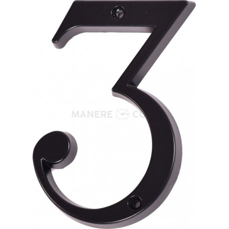 Număr " 3 " negru 120mm