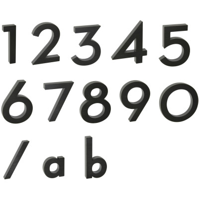 Číslo " 4 " 3D čierne 100mm Číslo " 4 " 3D čierne 100mm