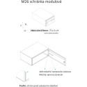 M26 schránka modulová