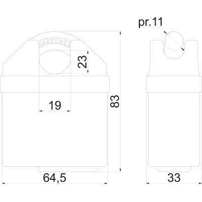 HERMES lacăt de siguranță