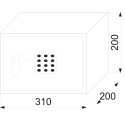 RS 20 EDK elektronický trezor