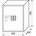 RS75 EDK elektronický sejf