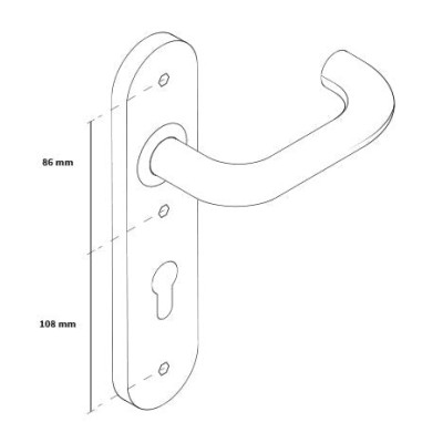 JOVI D mâner- foraj inoxidabil 225mm