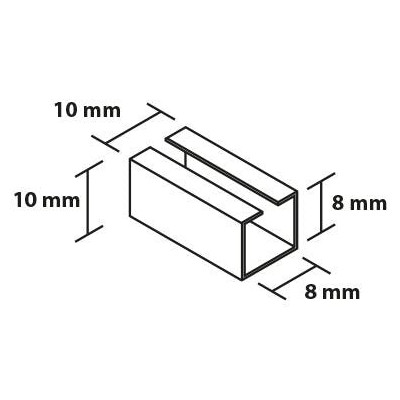 Redukcia 8/10mm kovová RM10