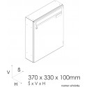 SJ 370/330 poštová schránka jednostranná RAL