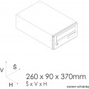 SJ 260/110 poštová schránka jednostranná RAL