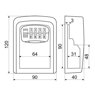 BK G4 schránka na kľúče BK G4 schránka na kľúče