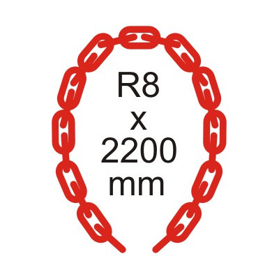 RR Lanț de siguranță Ø 8mm x 2200mm