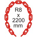 RR Lanț de siguranță Ø 8mm x 2200mm