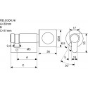 Inserție RB 0 / 30G oarbă cu buton