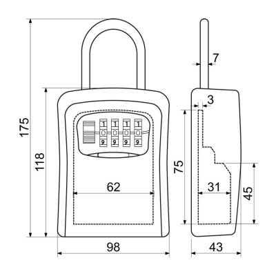 KB.G7 schránka na kľúče KB.G7 schránka na kľúče