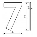 RN.75L číslo "0" 75 mm čierné matné