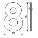 RN.75L číslo "0" 75 mm čierné matné