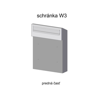 W3 poštová schránka medený antik