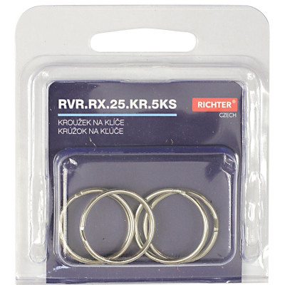 Krúžok na kľúče 25mm / sada 5ks