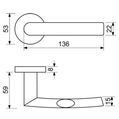 RK.C-FORM.PZ.N kľučka na dvere
