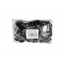 Etichetă / set plastic unilateral 50buc negru / RJ.48.CRN.50BUC