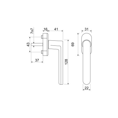 RHW.TIKTAK.F9016 kľučka na plastové okno RHW.TIKTAK.F9016 kľučka na plastové okno