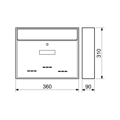 BK.31.D.AM poštová schránka / antracit matný BK.31.D.AM poštová schránka / antracit matný