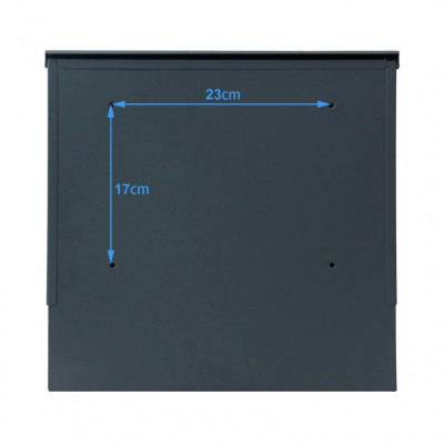 S3695 poštová schránka antracit + nerez