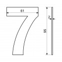RN.95L.7.CE číslica "7" 95mm čierna