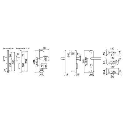 R.701.ZB.CE.TB3 bezpečnostné kovanie R.701.ZB.CE.TB3 bezpečnostné kovanie