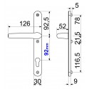 RHD.002.92.F7016 kľučka na plastvové dvere antracit