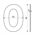 RN.95L.0.CE číslica "0" 95mm čierna