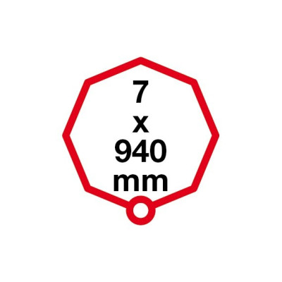 RR.388.7x940 lamelový zámok na bicykel