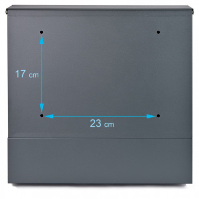 D3693 poštová schránka nerez / antracit