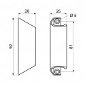 MAD.0029.F9005 mâner pentru ușa balconului