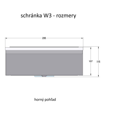 W3 poštová schránka RAL7016 / nerez