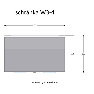 W3 - 4 poštová schránka RAL7016 / nerez