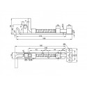 Balama cu arc 175x10mm Bzn