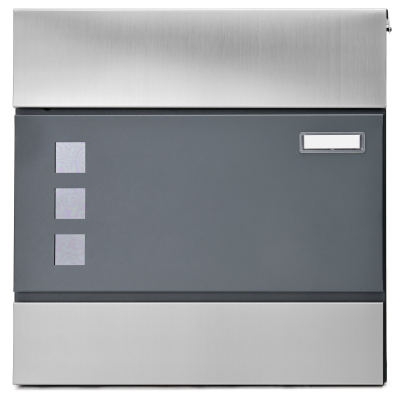 LEO cutie poștală antracit + inox LEO cutie poștală antracit + inox