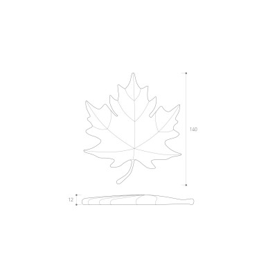 Opritor ușă FRUNZĂ roșu SLCZ