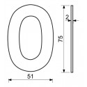 RN.75L.MD číslo "0" 75mm medené