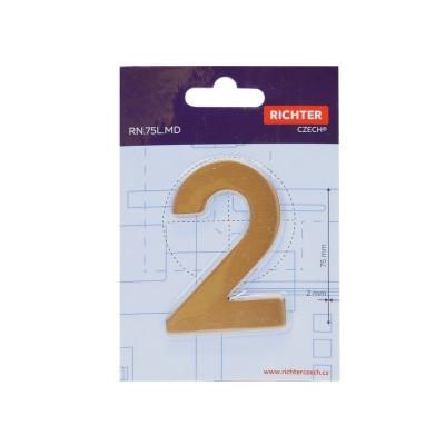 RN.75L.MD číslo "2" 75mm medené