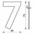 RN.75L.MD číslo "7" 75mm medené