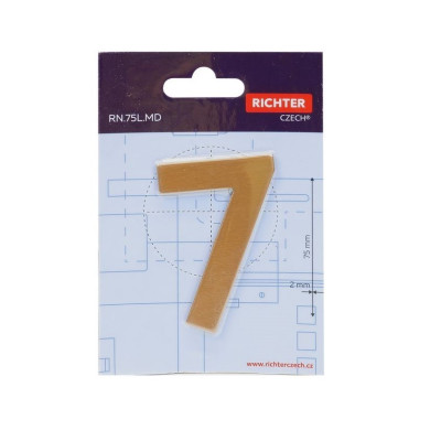 RN.75L.MD číslo "7" 75mm medené