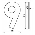 RN.75L.MD číslo "9" 75mm medené