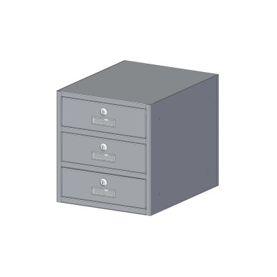 MO 30/3 schránka obojstranná RAL7040