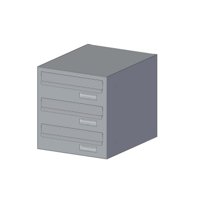 MO 30/3 schránka obojstranná RAL7040