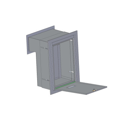 S20 schránka na zamurovanie antracit