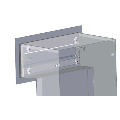 S20 schránka na zamurovanie antracit