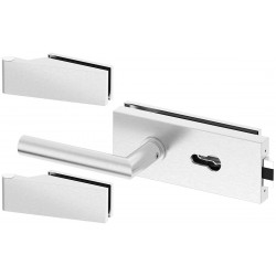 Mâner pentru ușă sticlă SLIM PRO INOX set pentru butuc SZKYINS