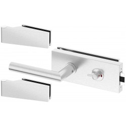 Mâner ușii de sticlă SLIM PRO INOX set de WC SZKWINS