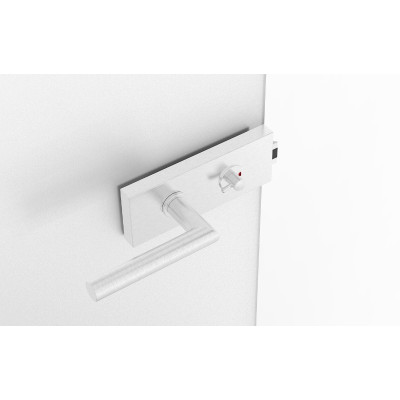 Mâner ușii de sticlă SLIM PRO INOX set de WC SZKWINS